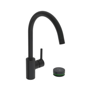 Oras Optima Kitchen Faucet With Shut-off 9V Bluetooth Matt Black