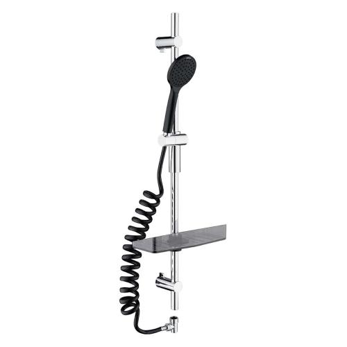 Antibac Shower Set 1F Black Divello