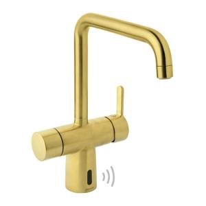 Damixa Silhouet Touchless Sensor Kitchen Faucet 12V AC/DC Brushed Brass PVD