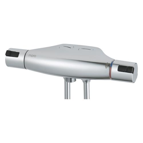 Mora Cera T4 Duschblandare, 40 c/c, Inlopp Nedåt, Utlopp Nedåt, Krom