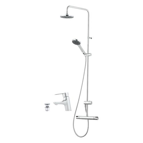 Mora Cera Bathroom Concept 160 c/c, Chrome