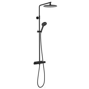 Damixa Silhouet Ceiling Shower Kit Brass Matt Black