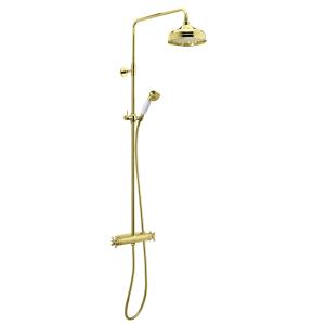 Damixa Tradition Ceiling Shower Package Polished Brass PVD