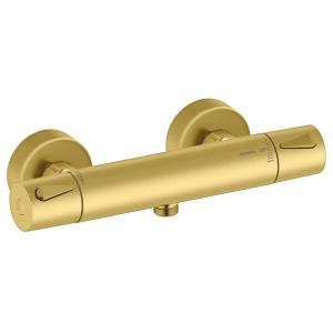 Damixa Silhouet Thermostatic Mixer Brushed Brass PVD