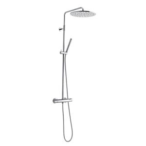 Damixa Eliza Ceiling Shower Kit With Thermostat Mixer 160mm CC Chrome