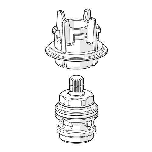 Oras Optima Kranöverdel För Varmvatten