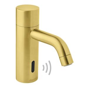 ​Damixa Silhouet Touchless Basin Faucet Public 12V AC/DC Brushed Brass PVD