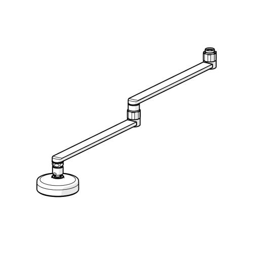 Oras Clinica Utloppspip 600mm Krom
