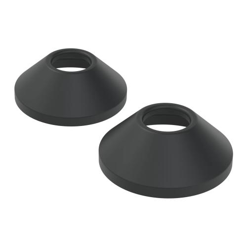 Oras Cover Flanges Matt Black 2pcs