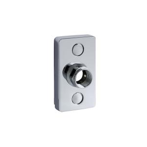 Cover Plate Single Design Line, G15 - Ø15 Pex, Chrome-Plated, TRIO PERFEKTA