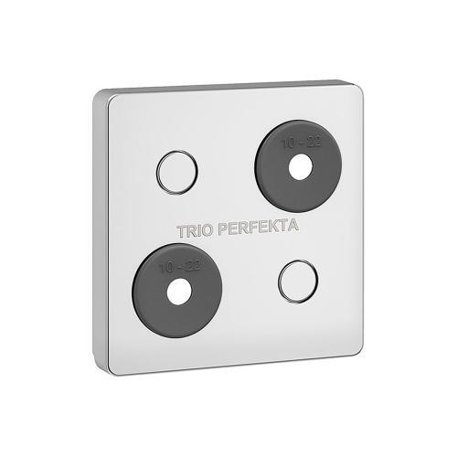 Afdækningsskive 60-40CC Design Line, Ø10-22mm, Forkromet, TRIO PERFEKTA