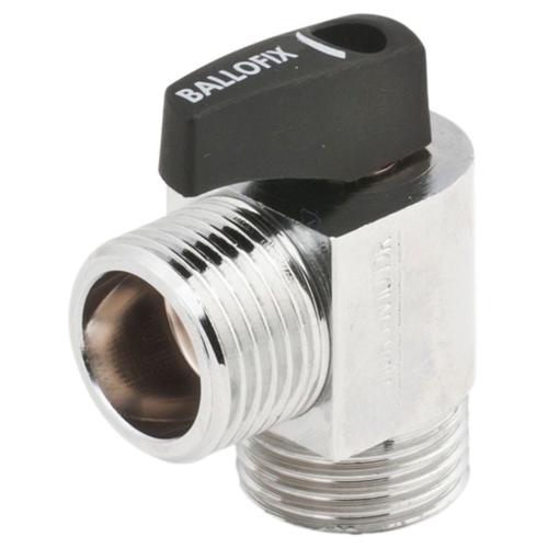 Ballofix Vinkelkulventil 526 Med Vred R15x90° Grå