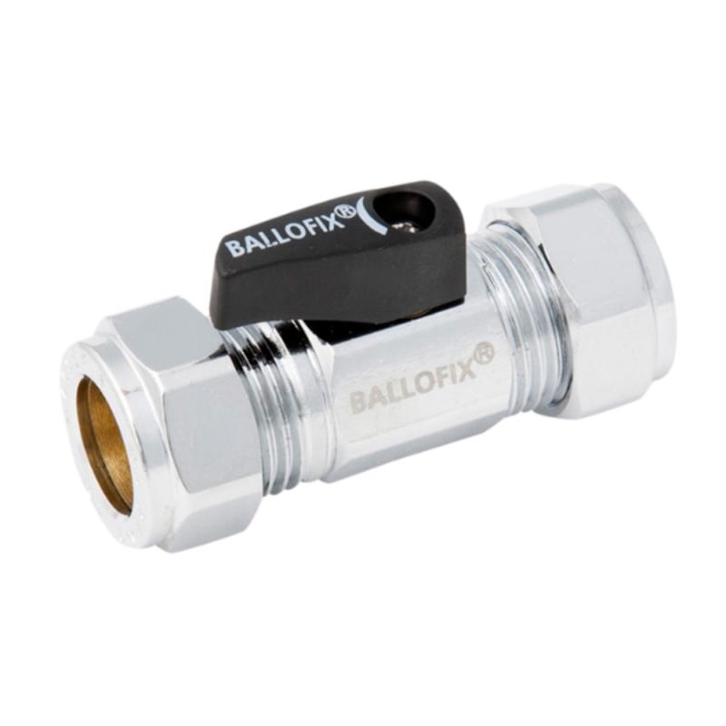 Kulventil 507 16x12mm Rak/Vred Ballofix