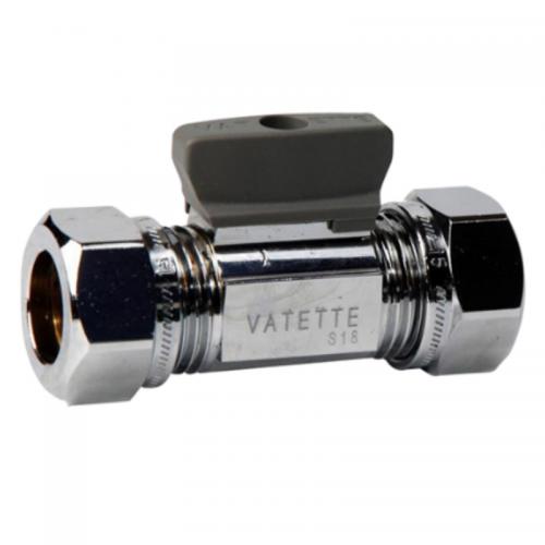 Kulventil Vatette Rak Med Vred 15X12