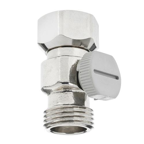 Ball Valve With Knob And Strainer, G15xG15, Nickel, TRIO PERFEKTA