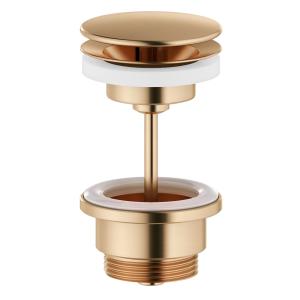 Mora Free Flow Bottom Valve Brushed Brass