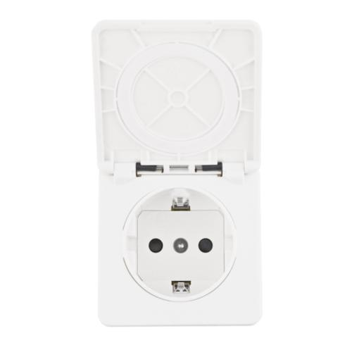 Macro Design Heart Eluttag 230V IP44 Vit