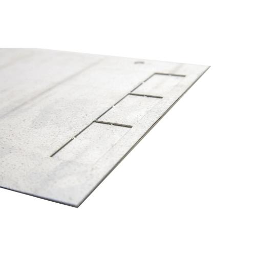 Beskyttelsesplade Til DBQ228N 302x325mm Galvaniseret Eldon Installation