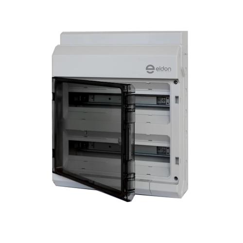 Norm Enclosure 2x18 Modules IP65 Gray Eldon Installation
