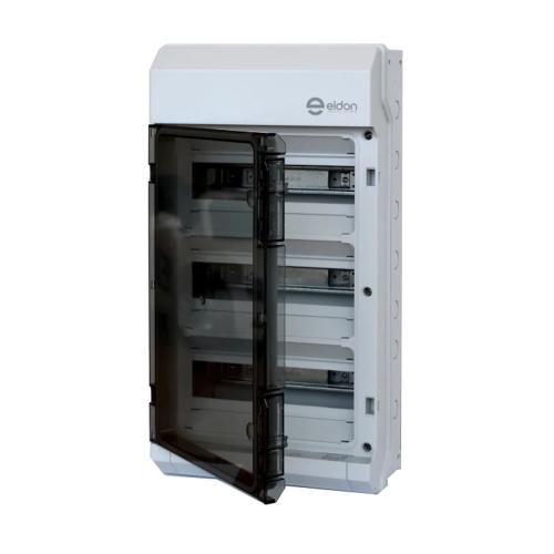 Standard Enclosure 3x12 Modules IP65 Gray Eldon Installation