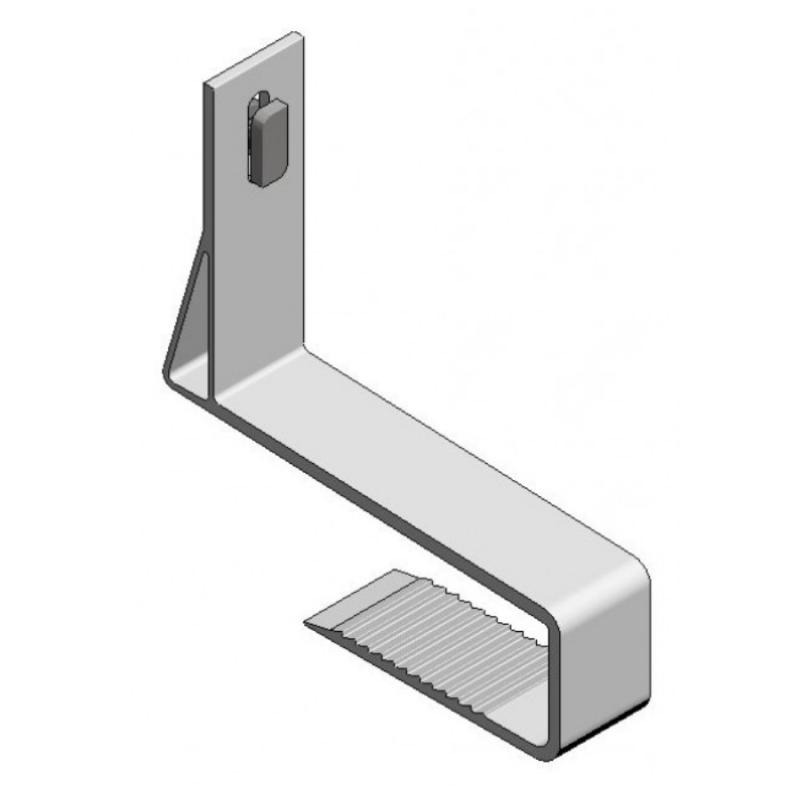 Slimline takkrok aluminium 35-59 mm - justerbar