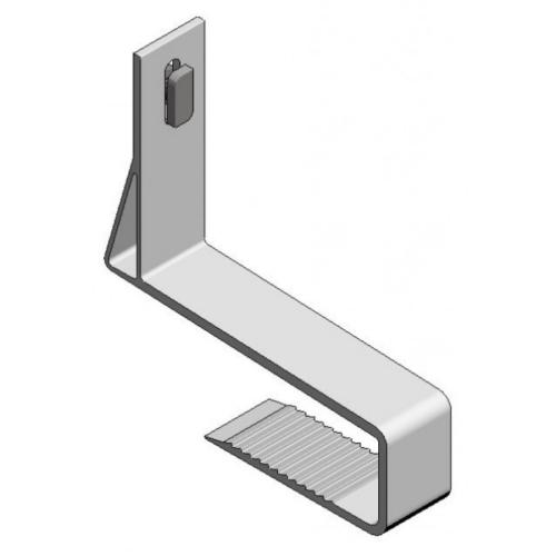 Slimline takkrok aluminium 35-59 mm - justerbar - twist