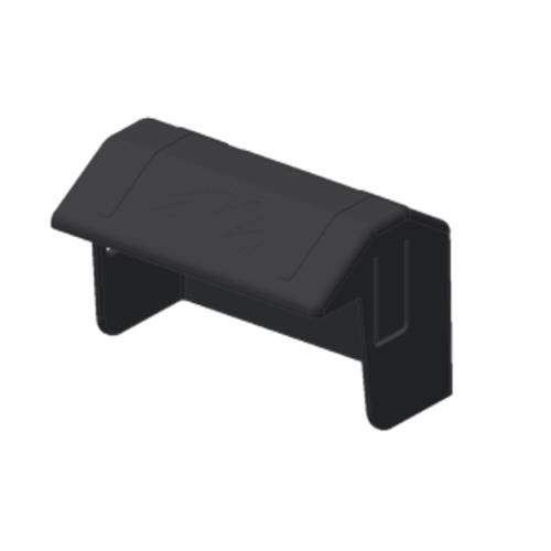 Täckkåpa svart plast ändklämma