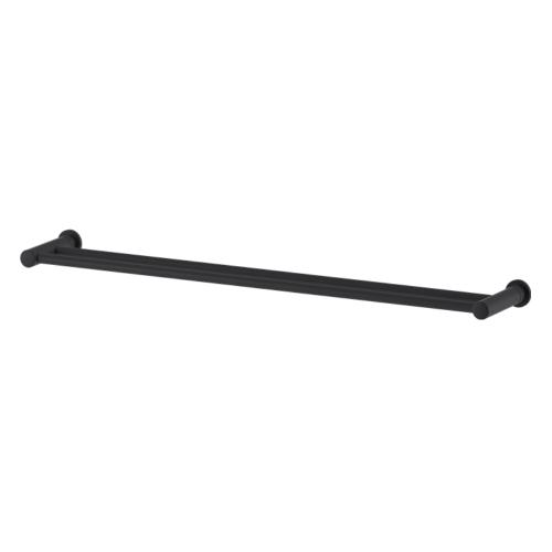 Mora INXX II Double Towel Holder Matt Black, 800 mm C/C