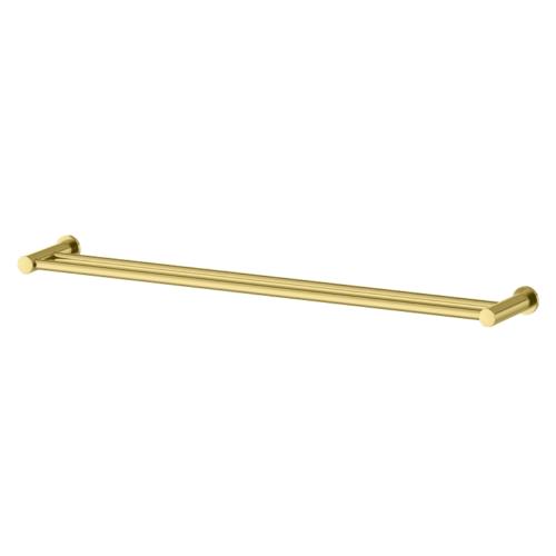 Mora INXX II Double Towel Holder Brushed Brass, 800 mm C/C