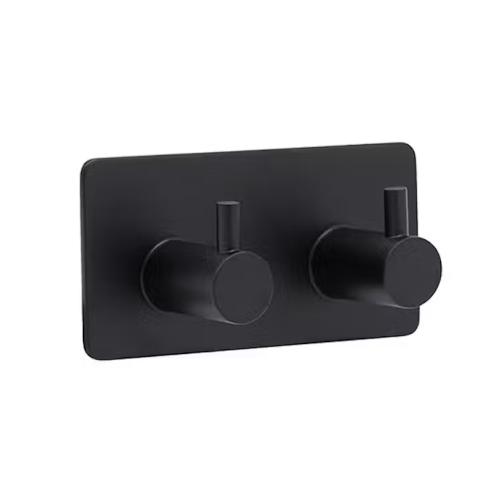 Macro Design Base 220 Handdukshängare 2 Krok 45x31x90mm Mattsvart