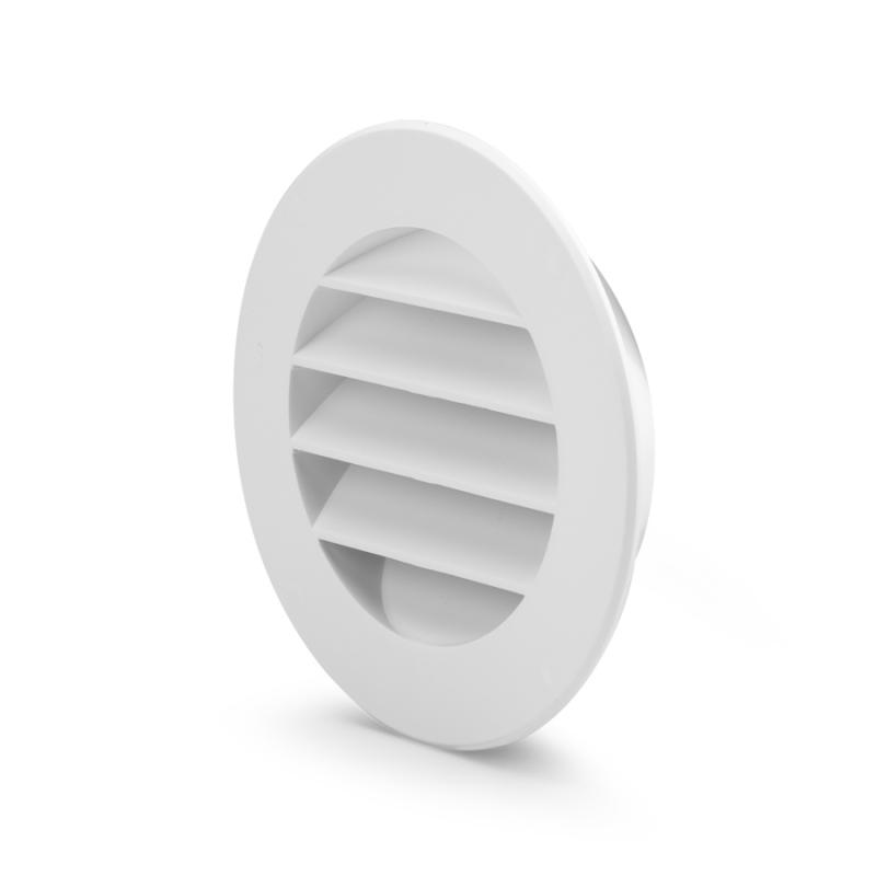 Ytterväggsgaller Fresh Runt D140 Ø98 mm Plast Vit