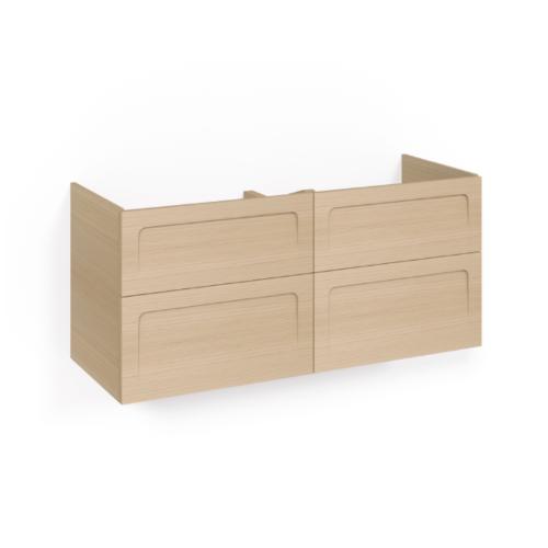 Macro Design Crown+ Tvättställsskåp 1200x545x450mm 4Lådor Ljusek Shape