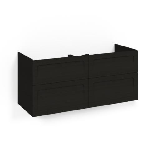 Macro Design Crown+ Tvättställsskåp 1200x545x450mm 4Lådor Svartek Shape