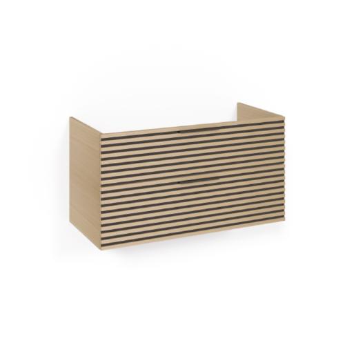 Macro Design Crown+ Tvättställsskåp 1000x545x450mm 2Lådor Ljusek Stripe