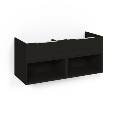 Macro Design Crown+ Tvättställsskåp 1200x545x450mm 4Lådor Svartek Open Box