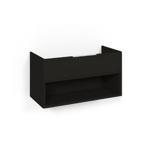 Macro Design Crown+ Tvättställsskåp 1000x545x450mm 2Lådor Svartek Open Box