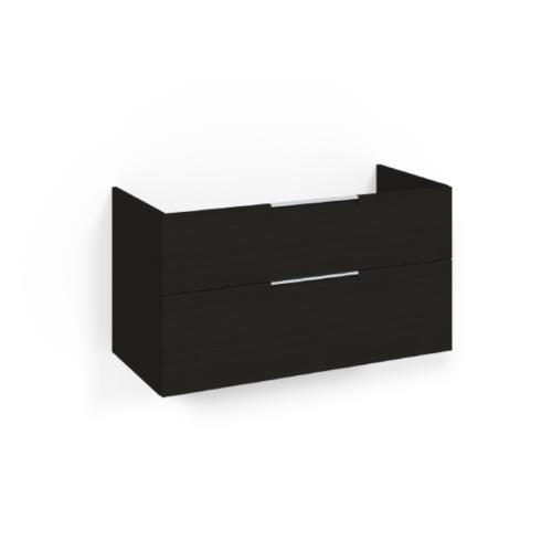 Macro Design Crown+ Tvättställsskåp 1000x545x450mm 2Lådor Svartek Grip