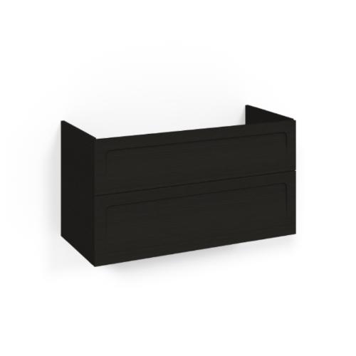 Macro Design Crown+ Tvättställsskåp 1000x545x450mm 2Lådor Svartek Shape