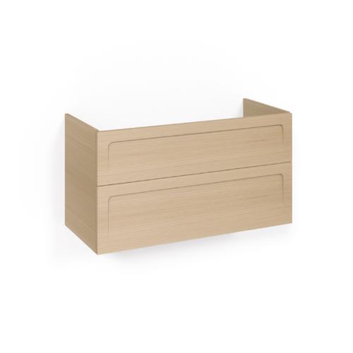 Macro Design Crown+ Tvättställsskåp 1000x545x450mm 2Lådor Ljusek Shape