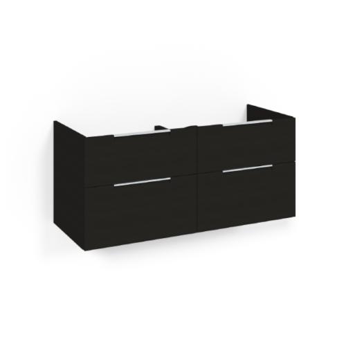 Macro Design Crown+ Tvättställsskåp 1200x545x450mm 4Lådor Svartek Grip