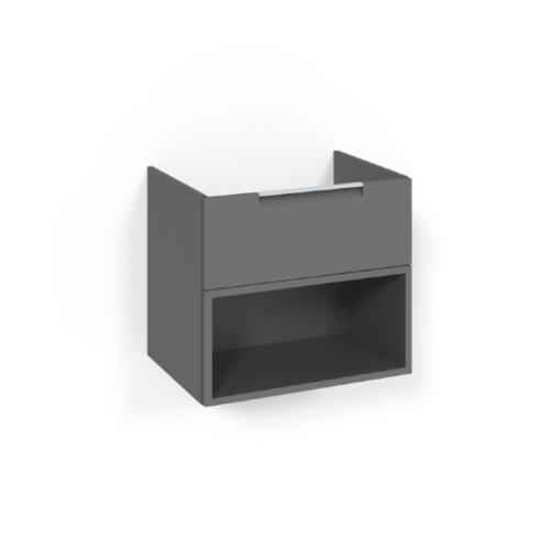 Macro Design Crown+ Tvättställsskåp 600x545x450mm 2Lådor Antracit Open Box