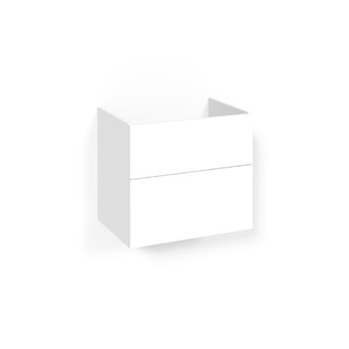 Macro Design Crown+ Tvättställsskåp 600x545x450mm 2Lådor Vit Plain/Push-Open