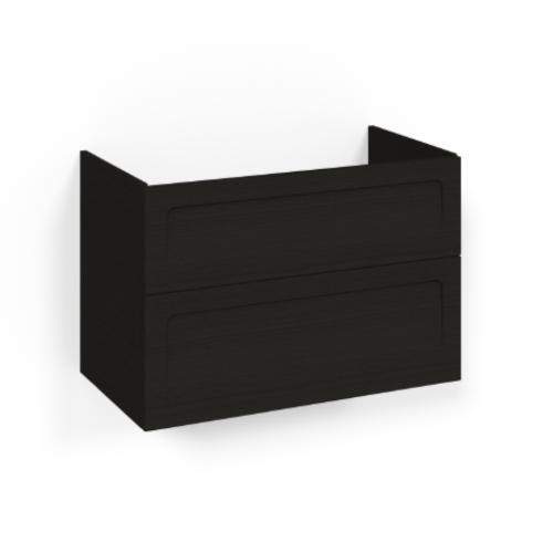 Macro Design Crown+ Tvättställsskåp 800x545x450mm 2Lådor Svartek Shape