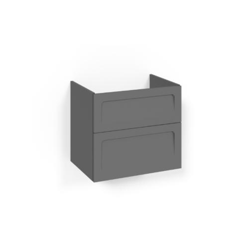 Macro Design Crown+ Tvättställsskåp 600x545x450mm 2Lådor Antracit Shape