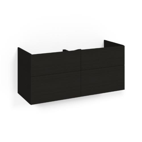 Macro Design Crown+ Tvättställsskåp 1200x545x450mm 4Lådor Svartek Plain/Push-Open
