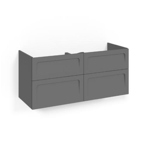 Macro Design Crown+ Tvättställsskåp 1200x545x450mm 4Lådor Antracit Shape