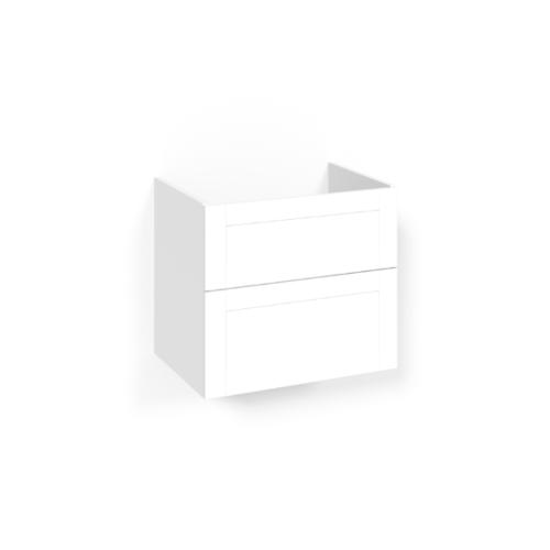 Macro Design Crown+ Tvättställsskåp 600x545x450mm 2Lådor Vit Frame