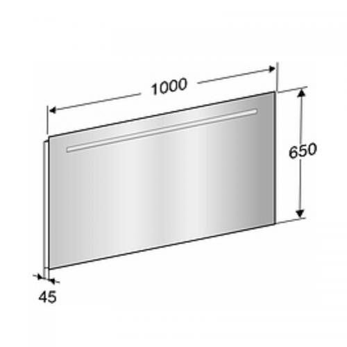 Ifö Option OSB 100 Spegel m Ledbelysning - 8879411