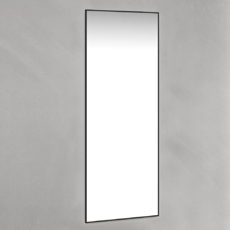 Macro Design Avlånga Spegel 450x1200mm 53W 3500K IP44 Svartram