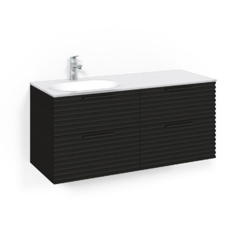 Macro Design Crown Tvättställsskåpspaket 1200x450x545mm Stripe VGV Svartek